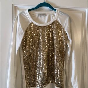 Lime lush Sparkly Sequin Gold Sweater